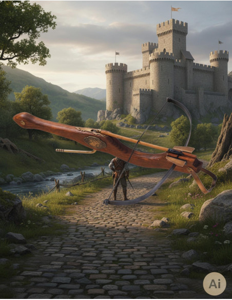 Ballesta medieval, 60 cms.