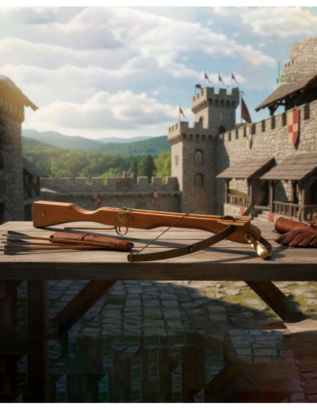 Ballesta medieval, 82 cms.