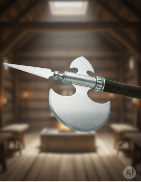 Rustikale mittelalterliche Axt, 61 cm.