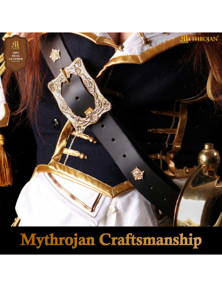 Middelalder Renæssancebælte i sort...