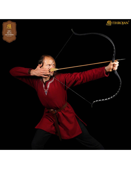 Cinturón vikingo en cuero con...