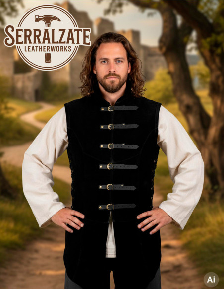 Chaleco medieval ajustable Arturo en...