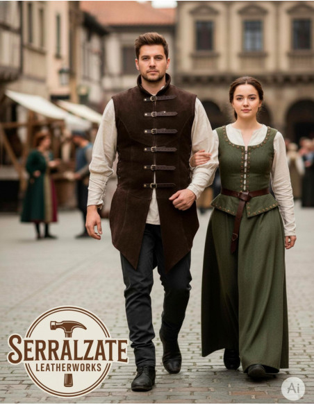 Chaleco medieval ajustable Arturo en...