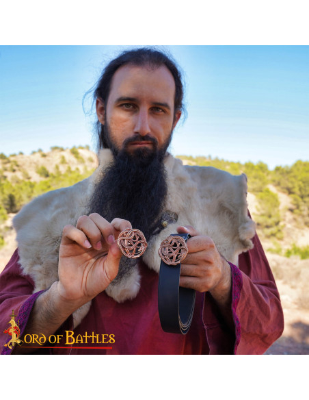 Middeleeuwse leren riem met Keltische...