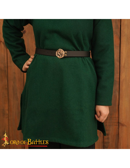 Middelalderlæderbælte med keltisk...