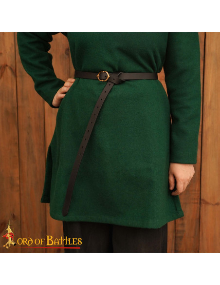 Cinturón medieval en cuero con...