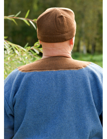 Echter Wikingerhut aus brauner Wolle...