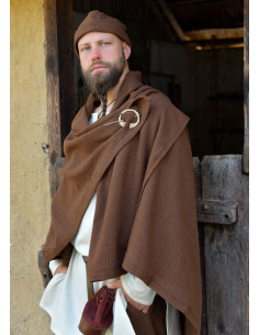 Vikingen Cape Wol Bruin Ruit 2