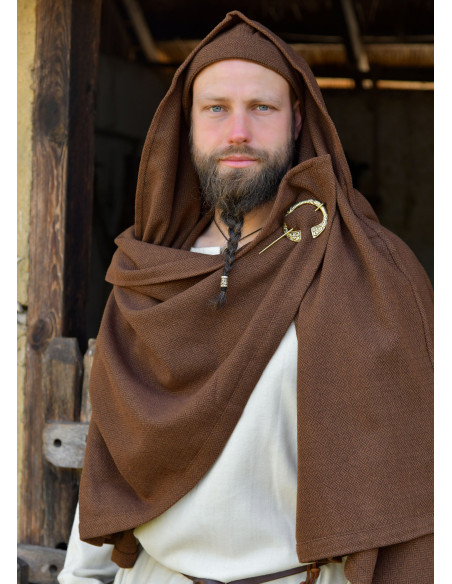 Vikingische Umhängetuch aus Wolle in...