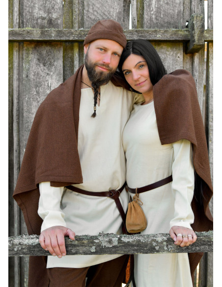 Vikingische Umhängetuch aus Wolle in...