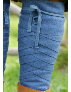 Vikingse Winingas van Blauwe Wol voor Historische Outfit 2