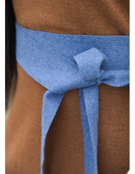 Vikingebælte i blå uld til...