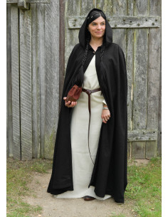 Vikingische Wolcape met Kap voor Recreatie