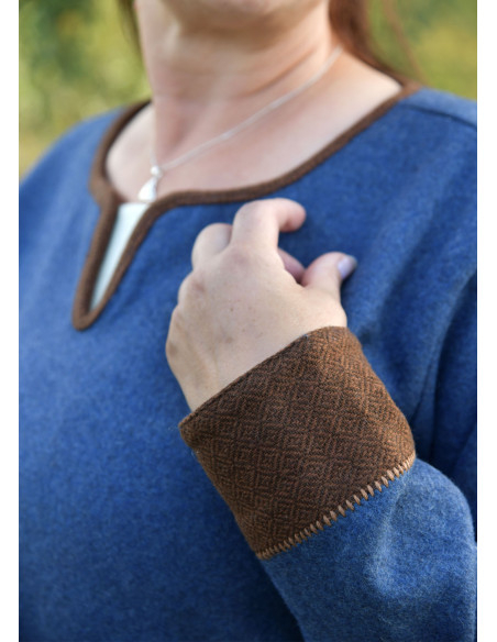 Vestido Vikingo Lykka Lana Azul...