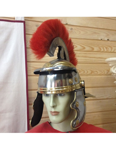 Casco Centurión Romano con penacho frontal