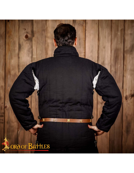 Mittelalterlicher Gürtel aus braunem...