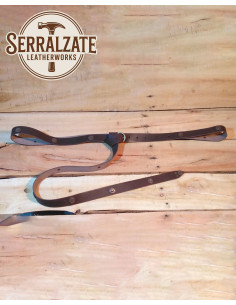 Lange middeleeuwse riem model Julienne, donkerbruin 2