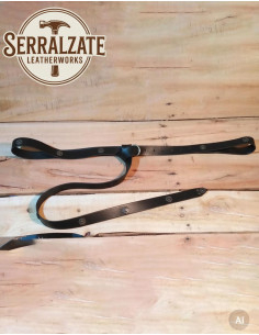 Middeleeuwse lange riem model Julienne, zwart 2