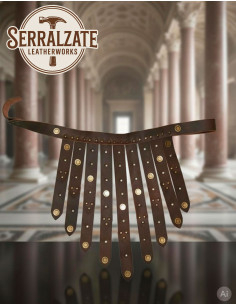 Romersk legionærbælte i mørkebrunt læder 2