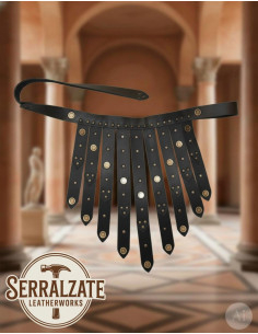 Schwarzer römischer Legionärsgürtel aus Leder
