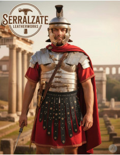 Romeinse legioensluiting van zwart leer 2