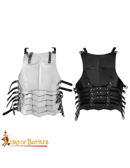 Middeleeuwse borstplaat van staal...