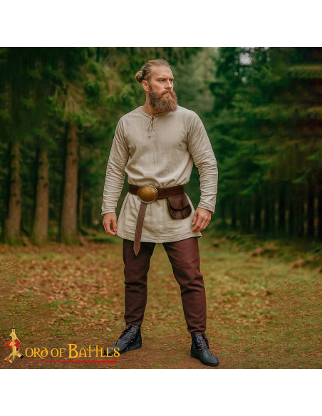 Middeleeuwse schoenen in zwart leer...