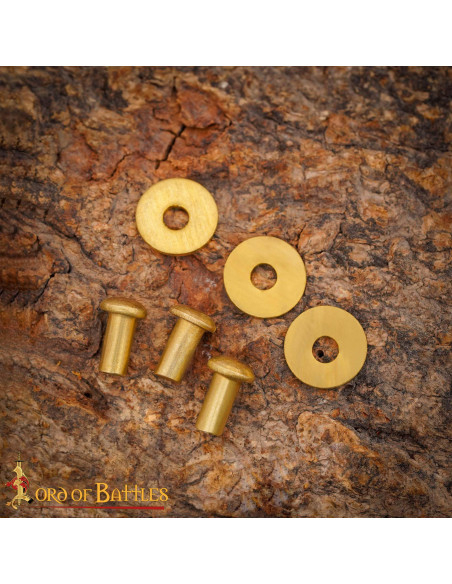 Set mit 50 runden Messing-Schnappen...