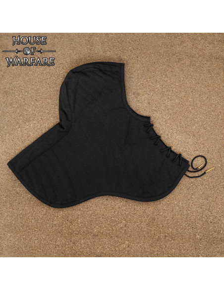 Medievale gewatteerde gugel van...