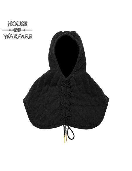 Medievale gewatteerde gugel van...