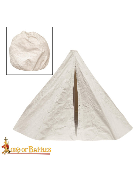 Medievale stevige tent van canvas,...