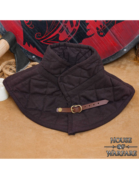 Gorjal medieval acolchado con correa,...