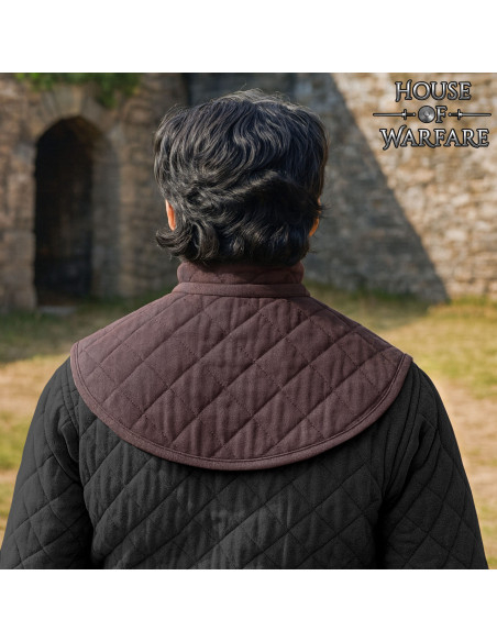 Gorjal medieval acolchado con correa,...