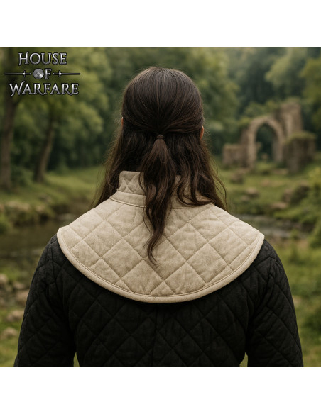 Gorjal medieval acolchado con correa,...