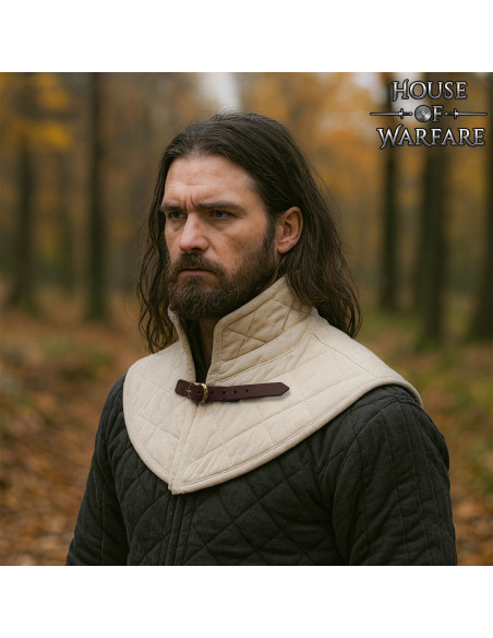 Gepolsterde middeleeuwse gorjal met...