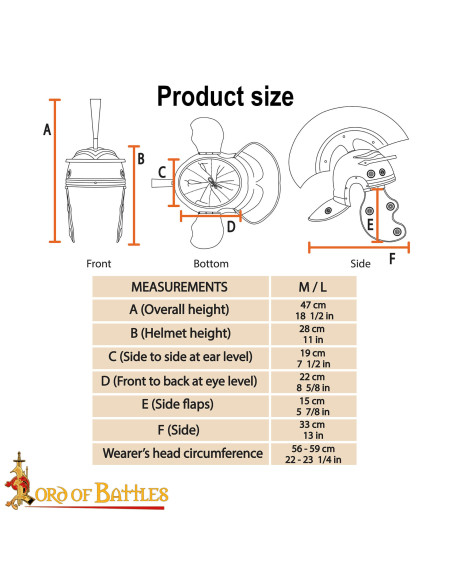 Casco de Centurión Romano cresta...