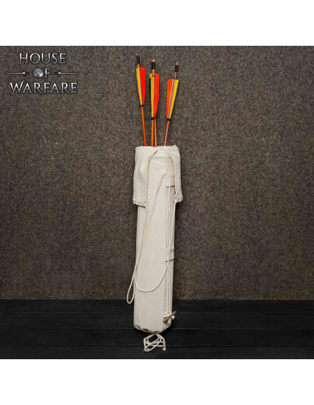 Carcaj medieval artesanal de lona...