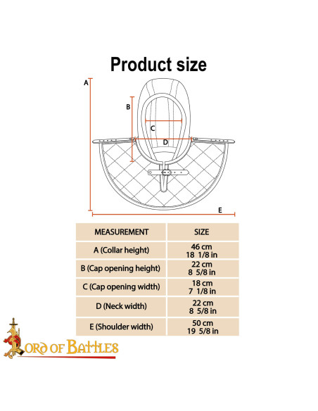 Medievaler gepolsterter Gugel aus...