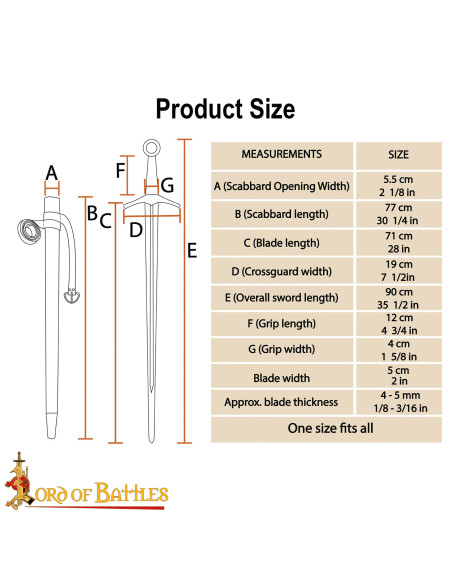 Espada medieval Oakeshott Siglo XVI...