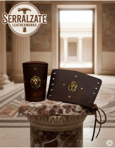 Brazaletes León legionario romano, marrones