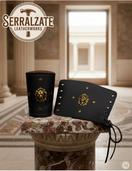 Zwarte Romeinse Legioen Leeuwenarmbanden