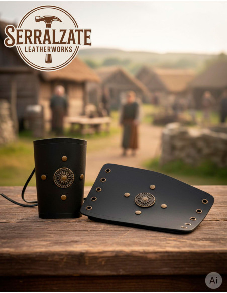 Keltische Armbänder aus echtem Leder...