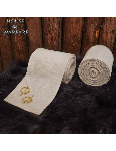 Winingas medievales en algodón blanco...