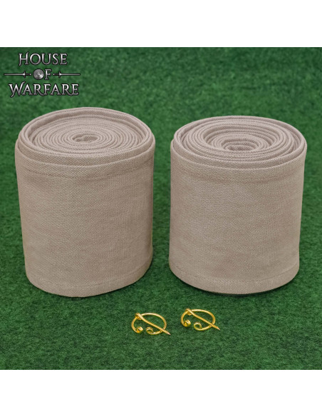 Winingas medievales en algodón blanco...