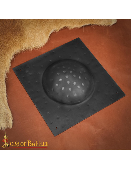 Umbo cuadrado en acero ennegrecido,...