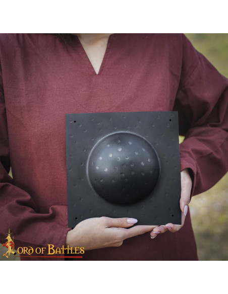 Vierkante umbo in zwart staal voor...