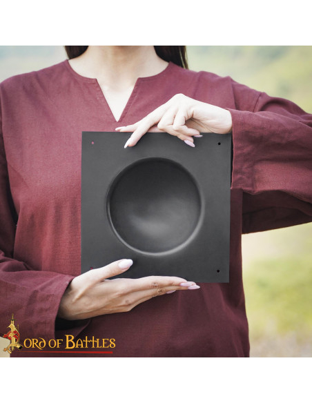 Vierkante umbo in zwart staal voor...