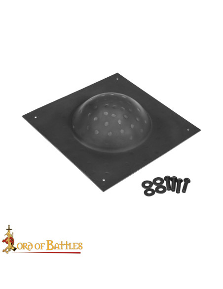 Umbo cuadrado en acero ennegrecido,...