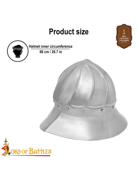 Middeleeuwse Bourgondische helm uit...