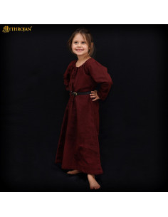 Vestido medieval para niña modelo Doncella, color marrón